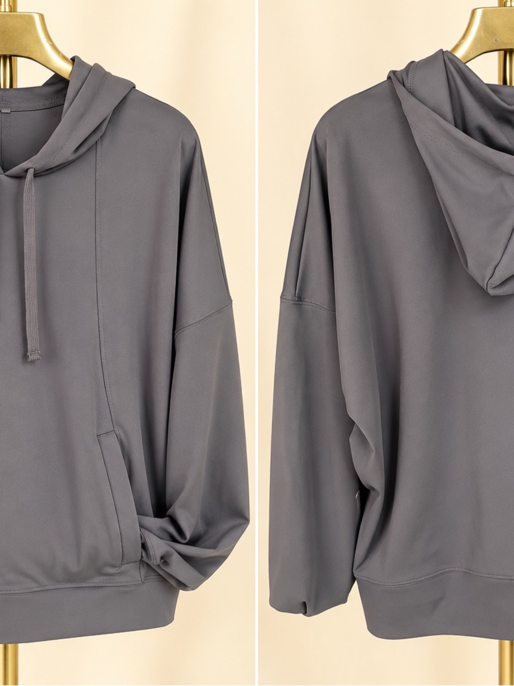 Ideology women’s Charcoal Grey Hooded Pullover